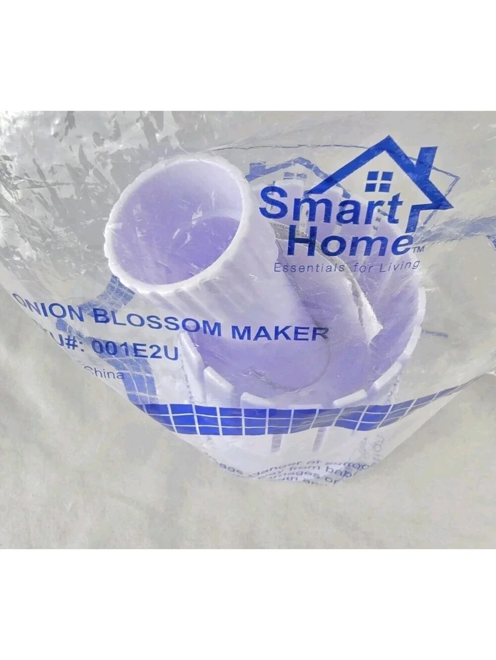 Onion Blossom Maker Tool Blooming Fried Onion Cutter Slicer Guide White SEALED